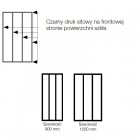 Sanswiss Easy kabina prostokatna WALK IN 120x90 cm czarna Loft Industrie