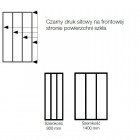 Sanswiss Easy kabina prostokatna WALK IN 140x80 cm czarna Loft Industrie