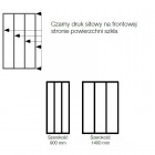 Sanswiss Easy kabina prostokatna WALK IN 140x90 cm czarna Loft Industrie