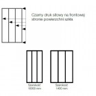 Sanswiss Easy kabina prostokatna WALK IN 140x100 cm czarna Loft Industrie