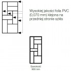Sanswiss Easy ścianka wolnostojąca WALK IN 90 cm czarna Loft 73