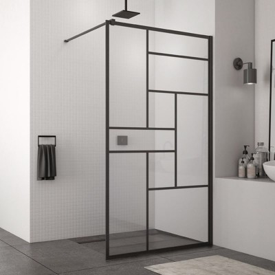 Sanswiss Easy ścianka wolnostojąca WALK IN 120 cm czarna Loft 73