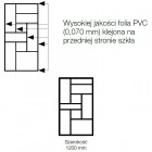 Sanswiss Easy ścianka wolnostojąca WALK IN 120 cm czarna Loft 73