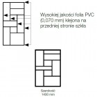 Sanswiss Easy ścianka wolnostojąca WALK IN 140 cm czarna Loft 73