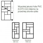 Sanswiss Easy kabina prostokatna WALK IN 140x90 cm czarna Loft 73