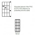 Sanswiss Easy ścianka wolnostojąca WALK IN 80 cm czarna Loft 75