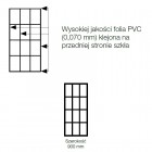Sanswiss Easy ścianka wolnostojąca WALK IN 90 cm czarna Loft 75
