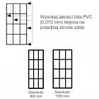 Sanswiss Easy kabina prostokatna WALK IN 100x80 cm czarna Loft 75