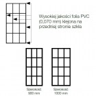 Sanswiss Easy kabina prostokatna WALK IN 100x90 cm czarna Loft 75