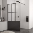 Sanswiss Easy ścianka wolnostojąca WALK IN 100 cm czarna Loft 76