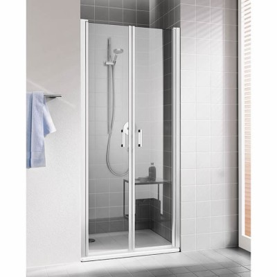 Kermi Cada XS drzwi do wnęki dwuczęściowe uchylne 90 cm