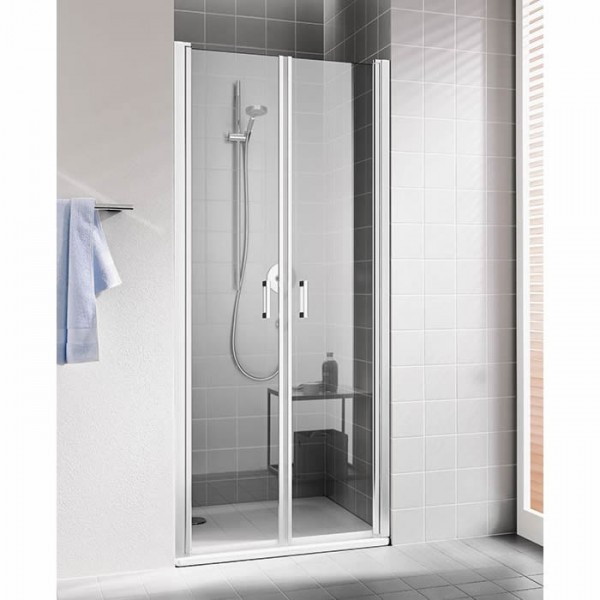 Kermi Cada XS drzwi do wnęki dwuczęściowe uchylne 90 cm