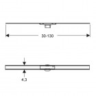 Geberit odpływ liniowy 30-130 cm CleanLine60 do cienkich płytek
