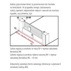 Kermi Acca drzwi wnęki uchylne 90 cm