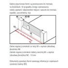 Kermi Acca kabina prostokątna drzwi uchylne 100x90 cm