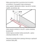 Kermi Cada XS kabina prostokątna drzwi uchylne 90x80 cm prawa
