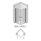 Sanswiss Solino drzwi do wnęki uchylne 100 cm