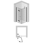 Sanswiss Solino F kabina kwadratowa 80x80 cm lewa