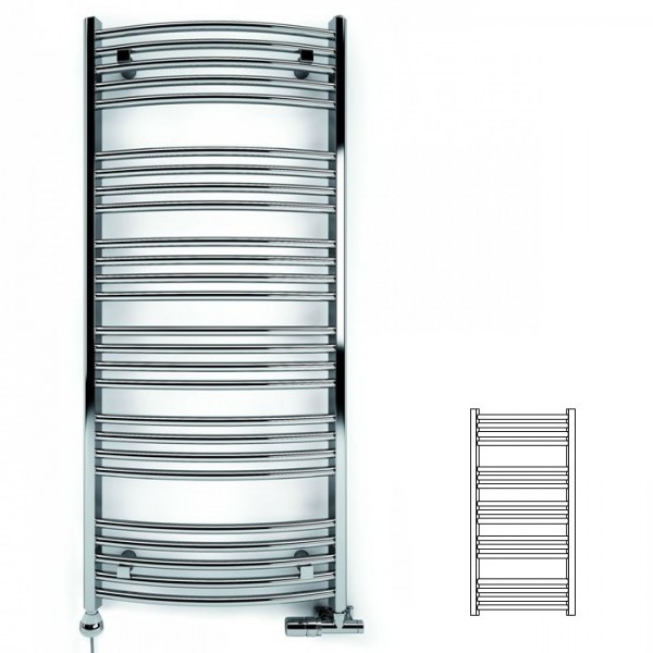 Terma Domi grzejnik 786x400 mm zasilanie C.O.