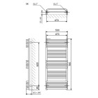Terma Pola grzejnik 780x500 mm zasilanie C.O.