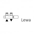 Terma zawór zespolony termostatyczny kątowy lewy