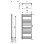 Terma Bone grzejnik 760x500 mm zasilanie C.O