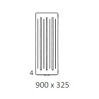 Terma Aero V grzejnik 900x325 mm zasilanie C.O.