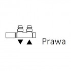 Terma zawór zespolony termostatyczny kątowy prawy