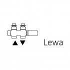Terma zawór zespolony termostatyczny prosty lewy