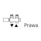 Terma zawór zespolony termostatyczny prosty prawy