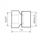 Terma adapter na stal M22x1,5