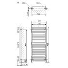 Terma Pola grzejnik 780x600 mm zasilanie C.O.
