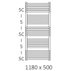 Terma Pola grzejnik 1180x500 mm zasilanie C.O.