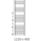 Terma Dexter grzejnik 1220x400 mm zasilanie C.O.
