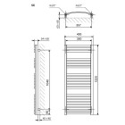 Terma Dexter grzejnik 1220x400 mm zasilanie C.O.