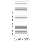 Terma Dexter grzejnik 1220x500 mm zasilanie C.O