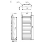 Terma Dexter grzejnik 1760x500 mm zasilanie C.O