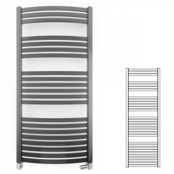 Terma Dexter grzejnik 1760x600 mm zasilanie C.O