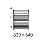 Terma Tytus grzejnik 820x640 mm zasilanie C.O.