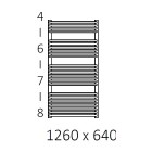 Terma Tytus grzejnik 1260x640 mm zasilanie C.O.