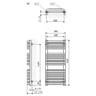 Terma Tytus grzejnik 1420x640 mm zasilanie C.O.