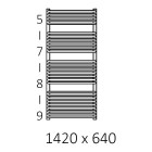 Terma Tytus grzejnik 1420x640 mm zasilanie C.O.