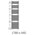 Terma Tytus grzejnik 1780x440 mm zasilanie C.O.