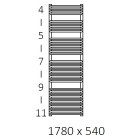 Terma Tytus grzejnik 1780x540 mm zasilanie C.O.