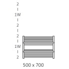 Terma Lima grzejnik 500x700 mm zasilanie C.O.