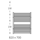 Terma Lima grzejnik 820x700 mm zasilanie C.O.