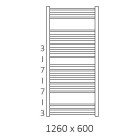 Terma Bone grzejnik 1260x600 mm zasilanie C.O.