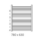 Terma Marlin grzejnik 780x630 mm zasilanie C.O.