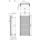 Terma City grzejnik 1590x500 mm zasilanie C.O.