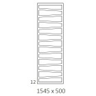 Terma ZigZag grzejnik 1545x500 mm zasilanie C.O.